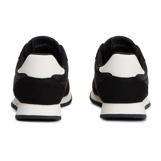 Tommy Hilfiger Mixed Texture Contrast Heel Trainers